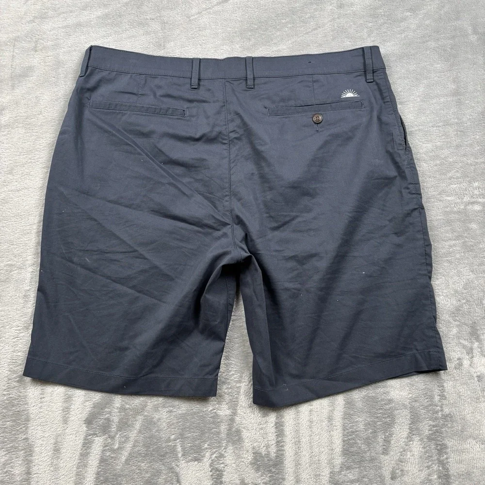 Faherty Mens Movement Chino Shorts Navy Size 36 Organic Cotton Coolmax 9